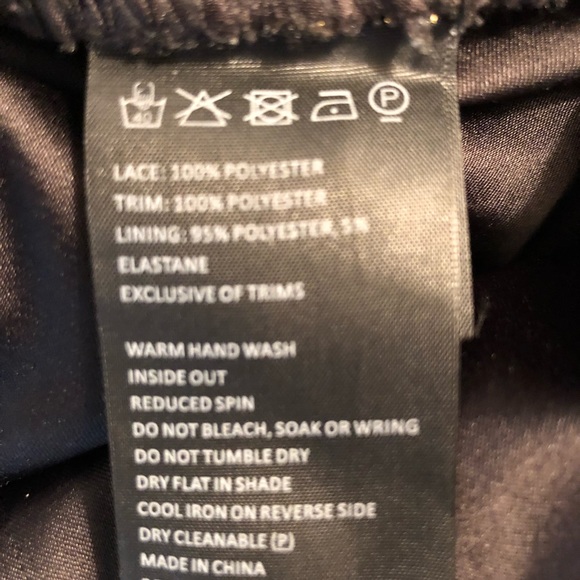 Bardot Black with Gold Leaf Lace Halter Dress 8 - Picture 14 of 14